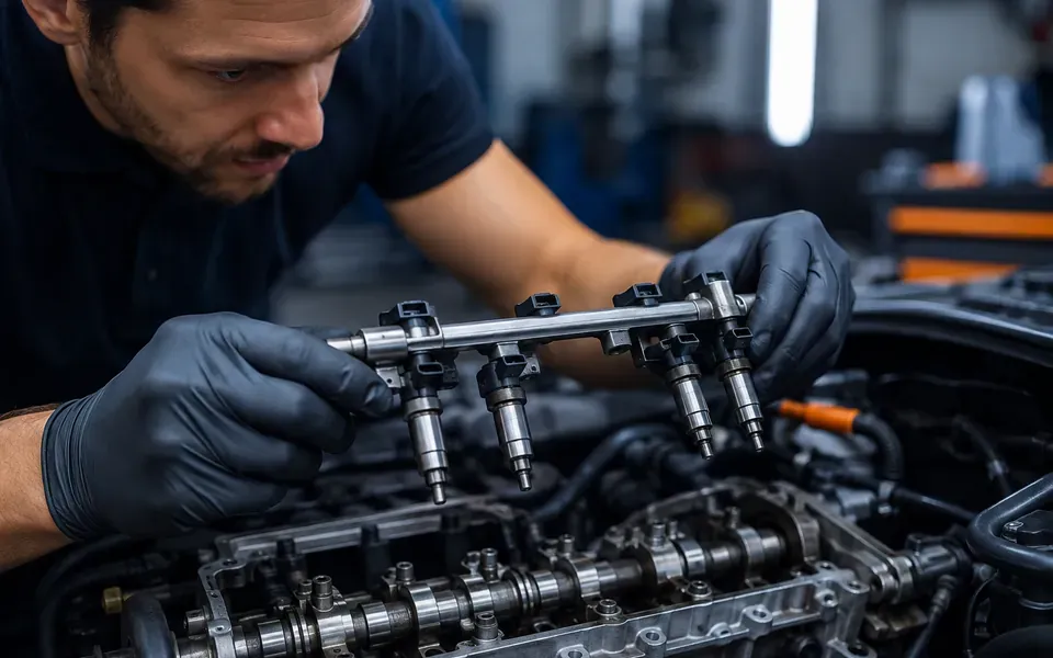 Inspection du circuit d'injection d'un moteur